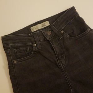 TOPSHOP Black Charcoal Denim Jamie Jeans
